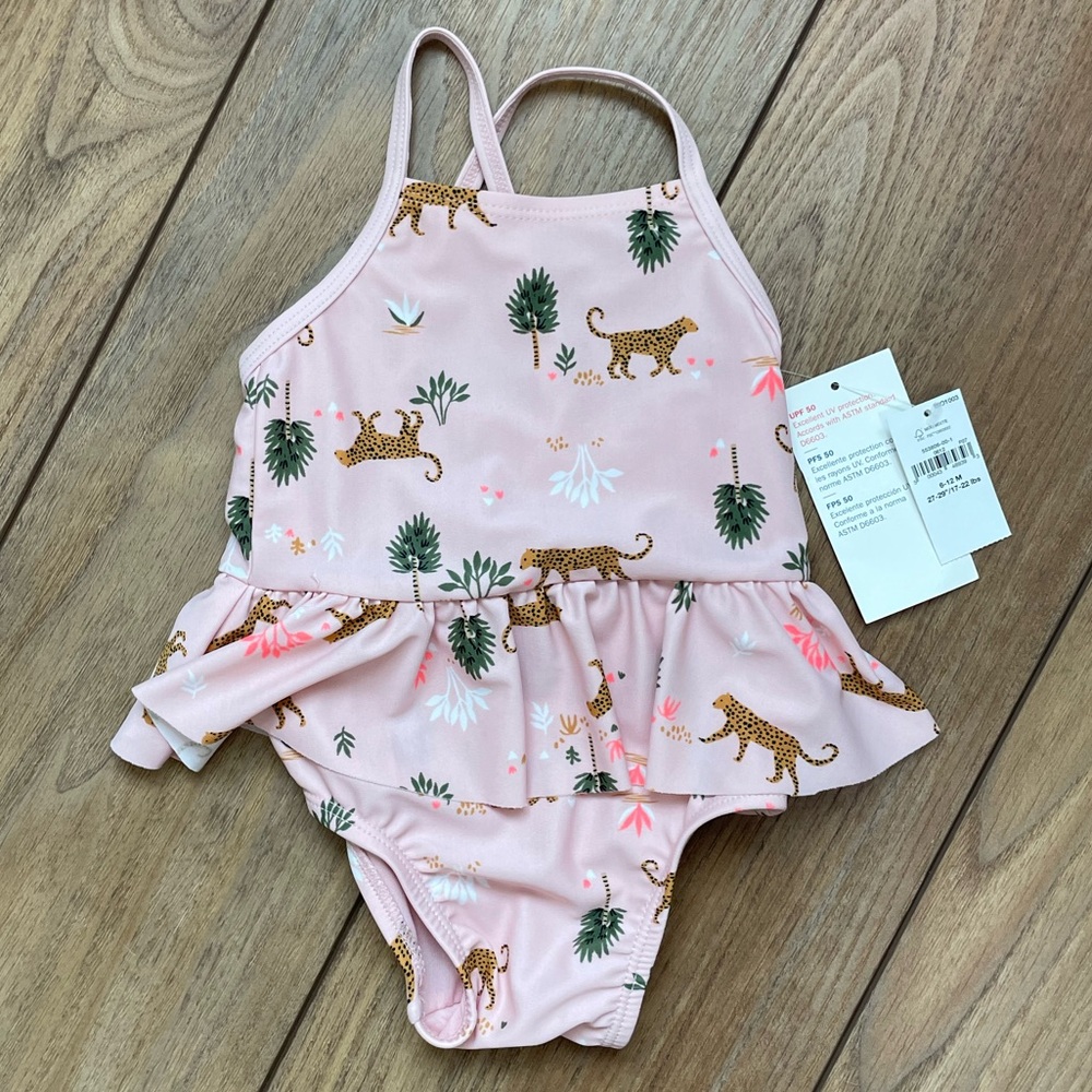 Pink old navy bathing suit
